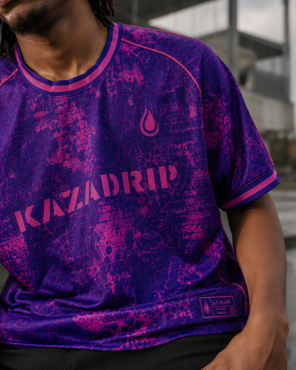 JERSEY "TOTY" N°2 - VIOLET & ROSE | MAILLOT DE FOOTBALL KAZADRIP
