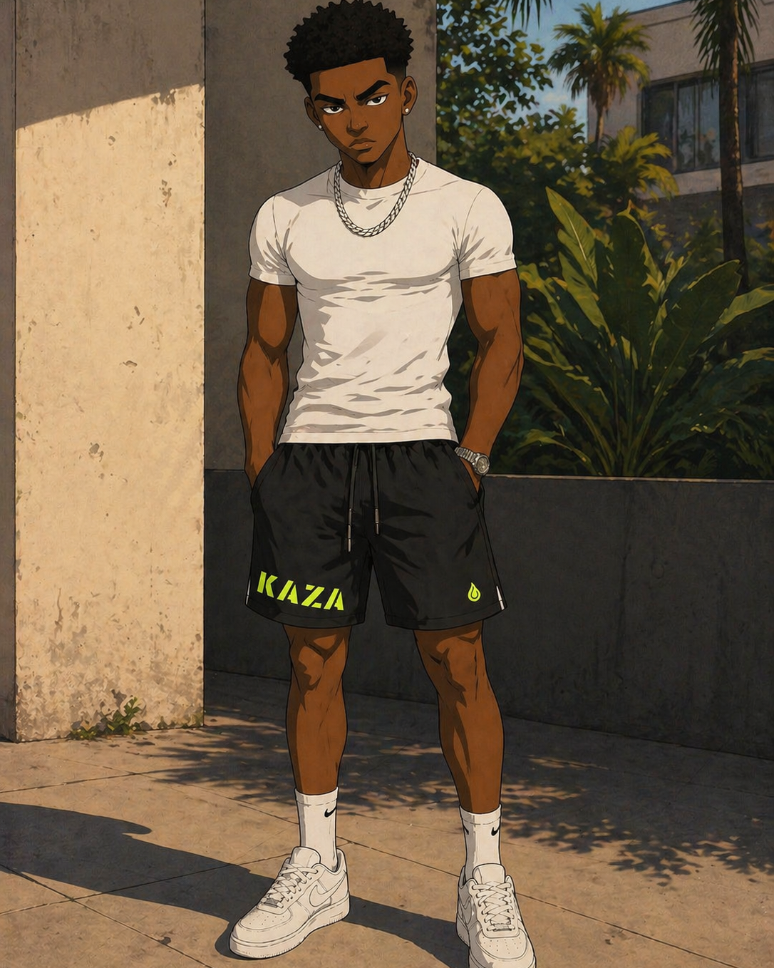 Short de Bain Homme KAZADRIP – LA BASE (Streetwear & Été)