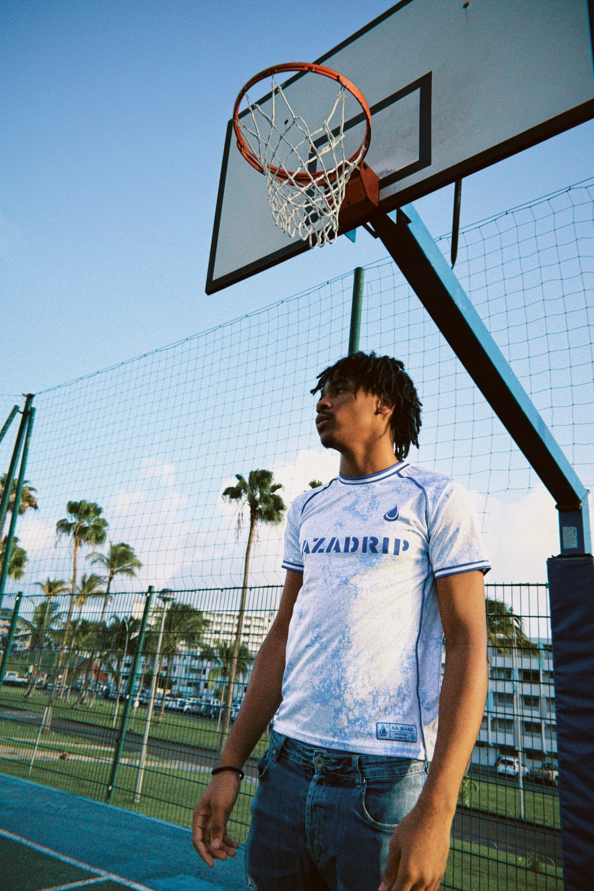 JERSEY "TOTY" N°3 - BLANC & BLEU | MAILLOT DE FOOTBALL KAZADRIP