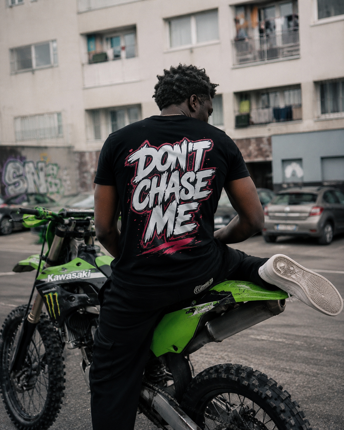 T-shirt DON'T CHASE ME KAZADRIP | Streetwear Édition Limitée