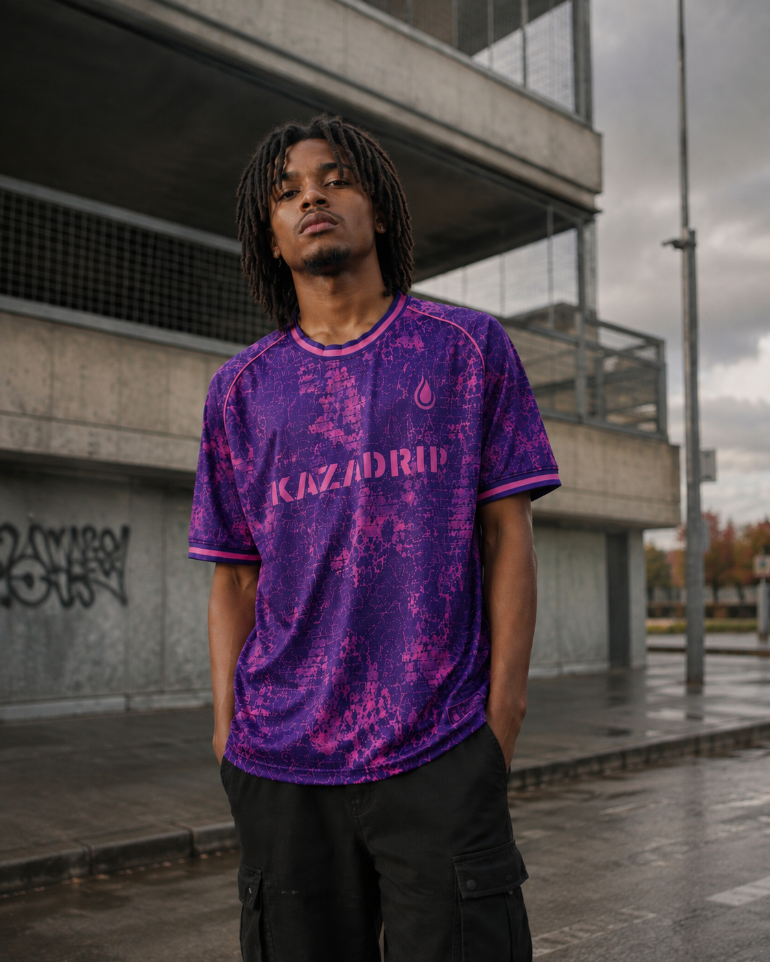 JERSEY "TOTY" N°2 - VIOLET & ROSE | MAILLOT DE FOOTBALL KAZADRIP