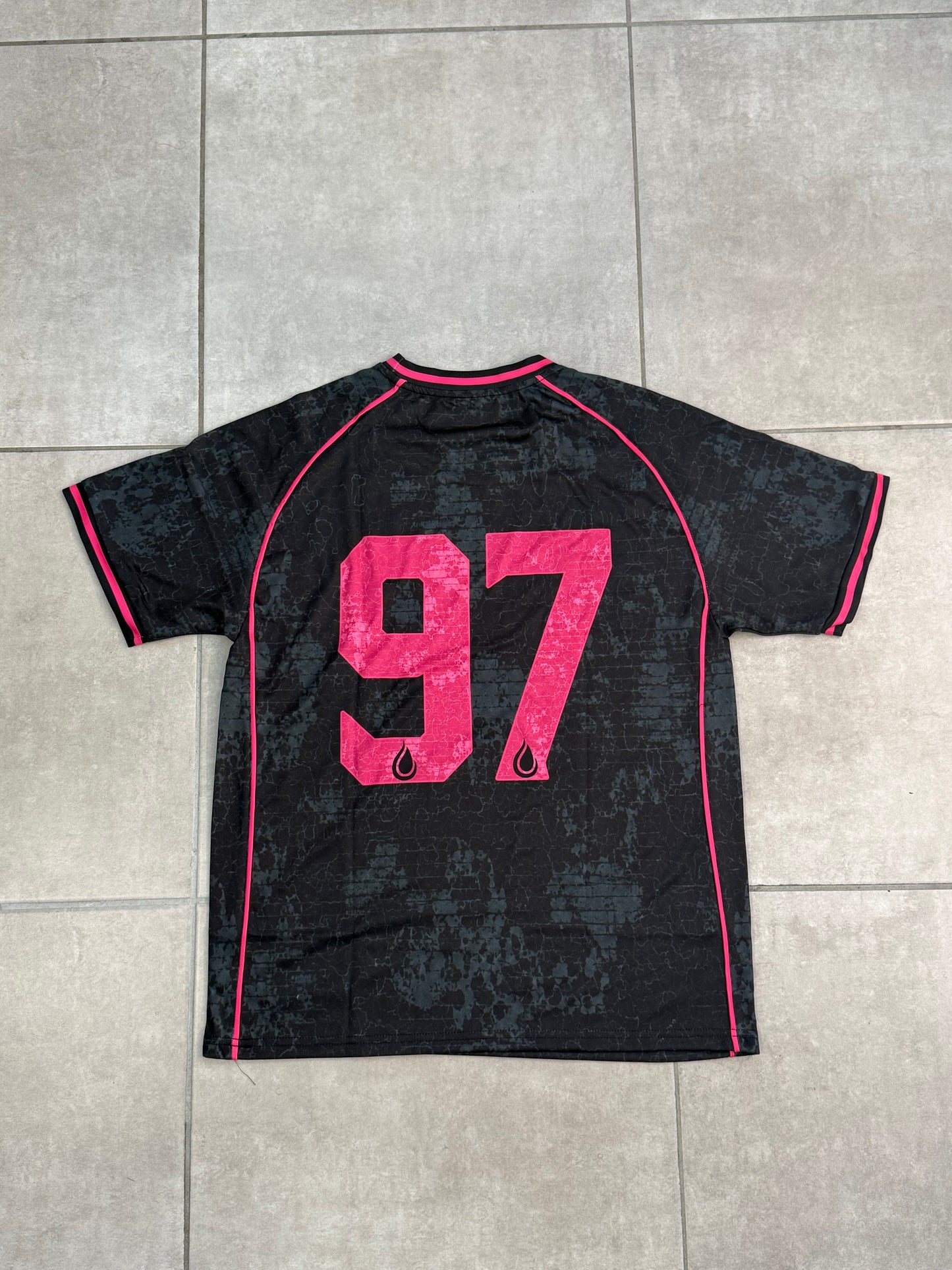 JERSEY "TOTY" N°1 - NOIR & ROSE | MAILLOT DE FOOTBALL KAZADRIP