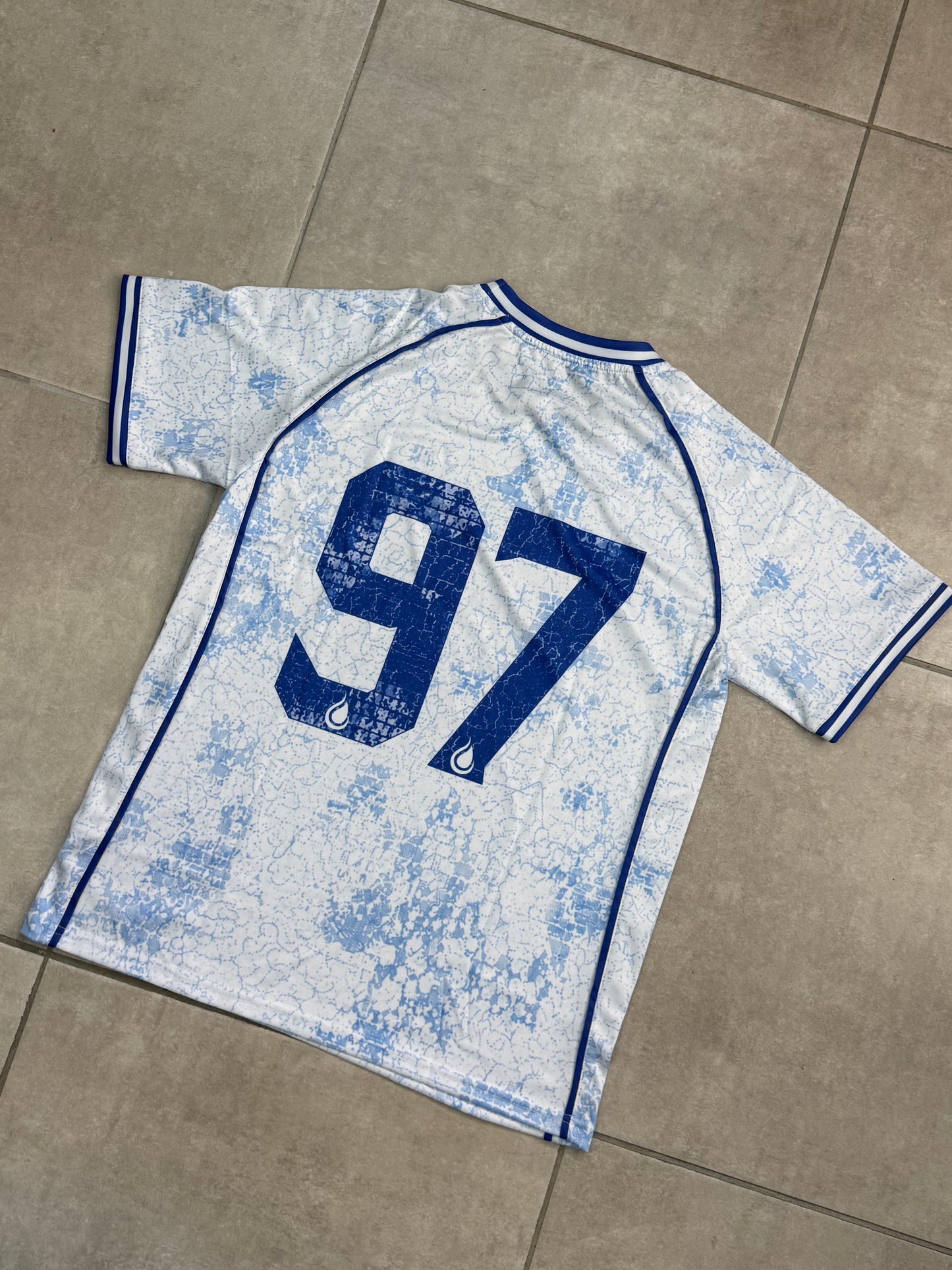 JERSEY "TOTY" N°3 - BLANC & BLEU | MAILLOT DE FOOTBALL KAZADRIP