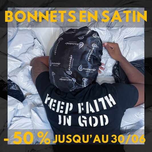 BONNET EN SATIN